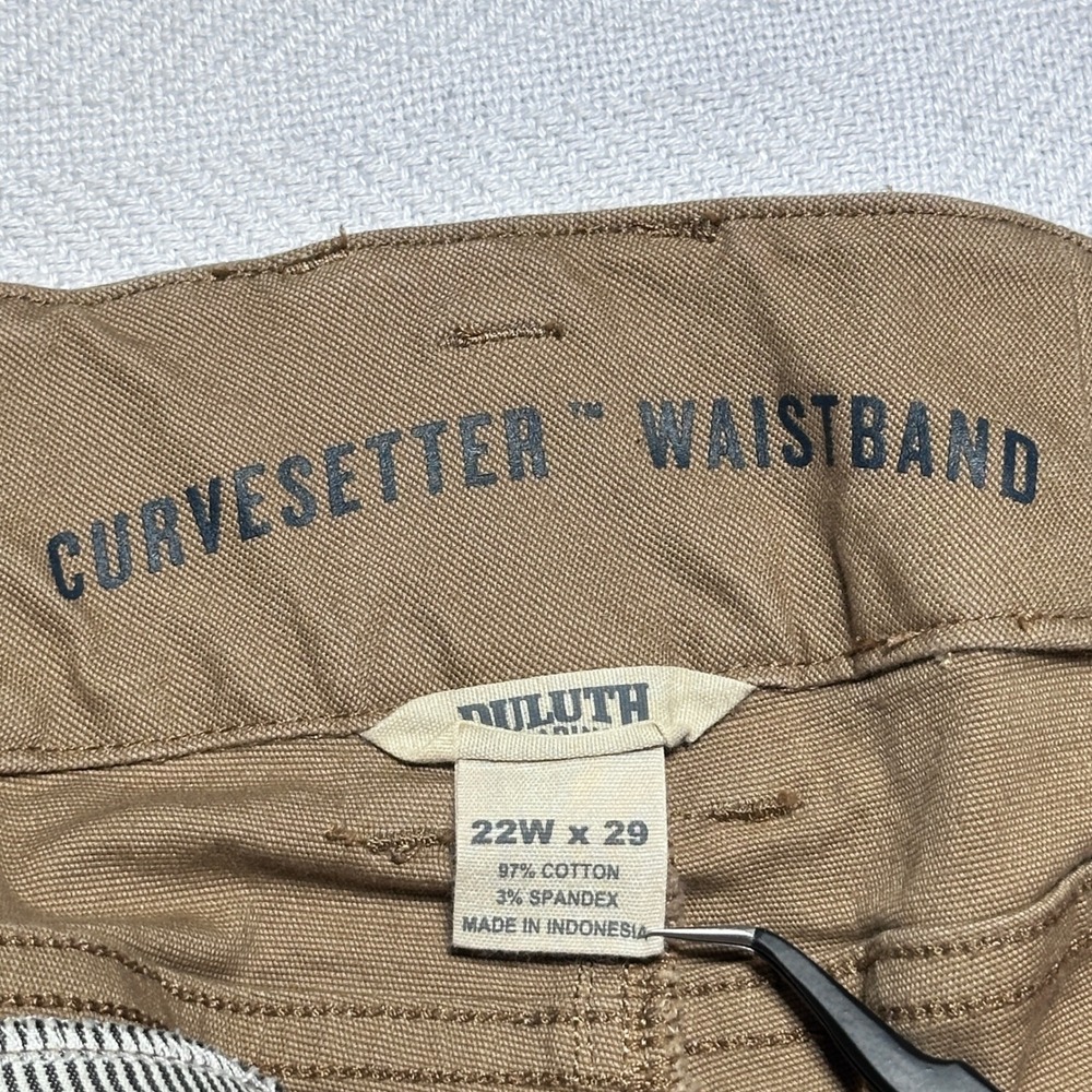 Duluth Trading Flex Fire Hose Cargo Pant Women 22Wx29 Curvesetter Workwear Brown - Picture 5 of 14